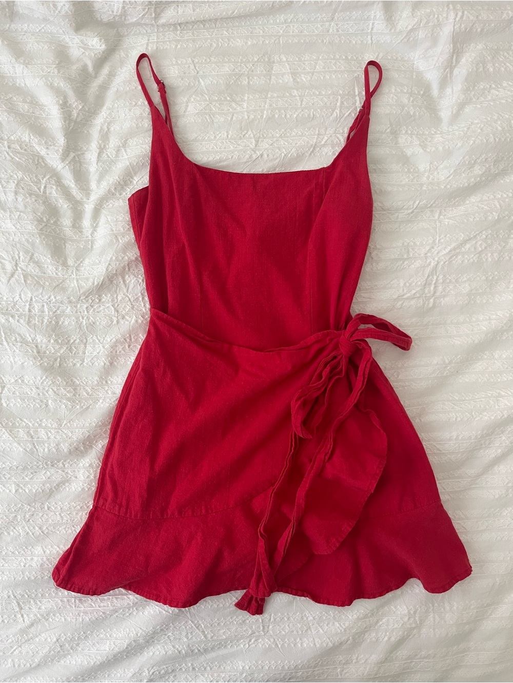 Princess Polly Red Mini Dress with Tie Waist